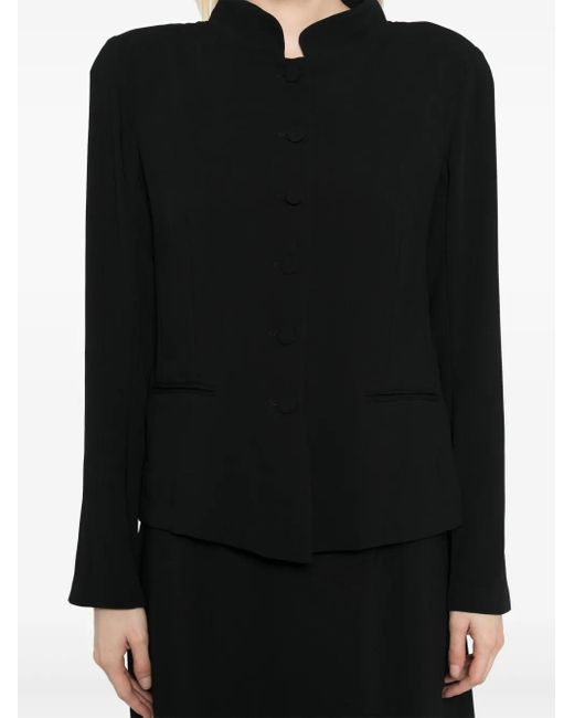 Agnes B. Black Button-Up Jacket