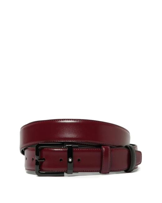 Montblanc Purple Reversible Leather Belt for men