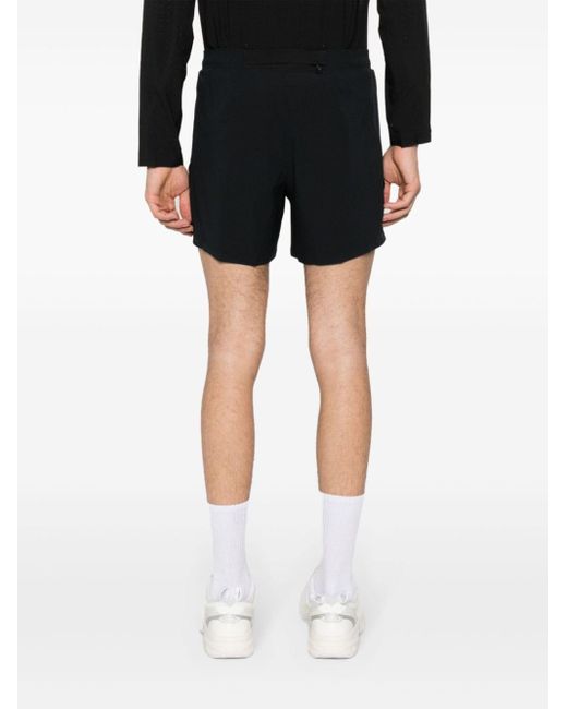 Y-3 Black Run Perforated Shorts for men