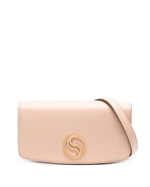 Stella McCartney Pink S-Wave Crossbody Bag