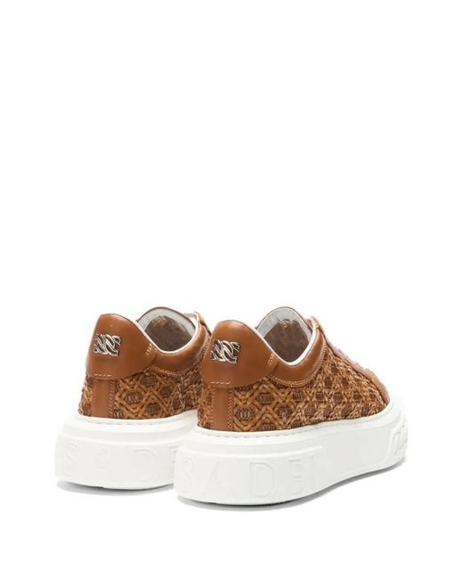 Casadei Brown Off Road Sneakers