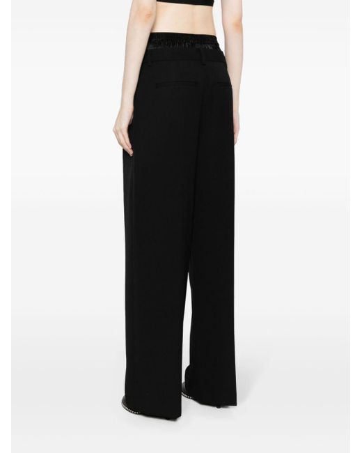 Pantalones con diseño a capas Alexander Wang de color Black