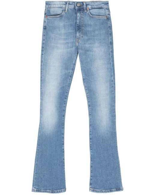 Dondup Blue Mandy High-rise Bootcut Jeans