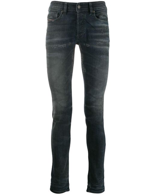 DIESEL Blue Sleenker Slim-fit Jeans for men