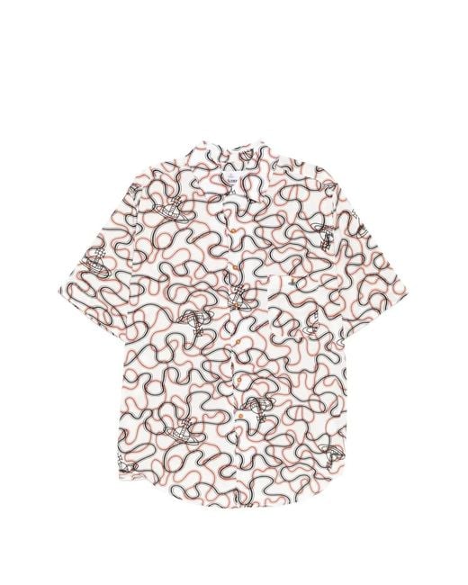 Vivienne Westwood White Bowling Shirt for men