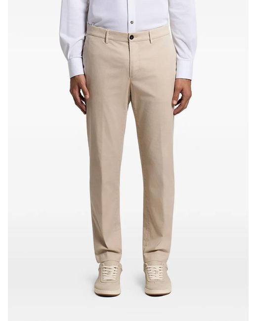 Peserico Natural Button Tailored Trousers for men