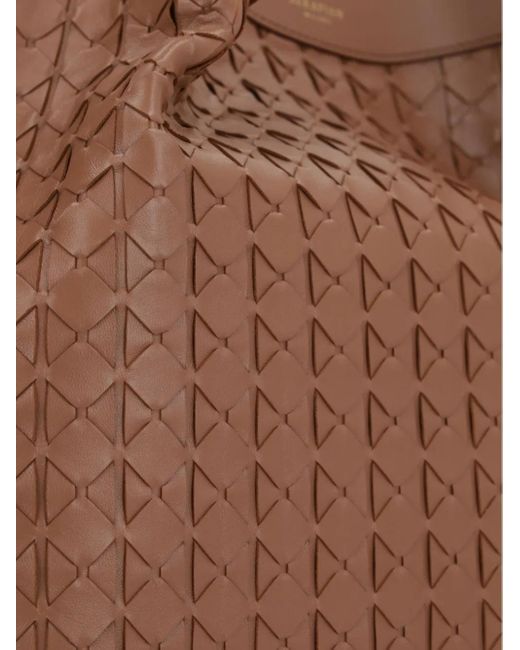 Serapian Brown Secret Tote Bag