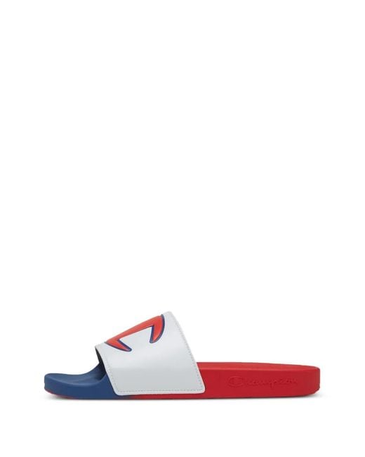 Champion White Ipo Split Slides for men