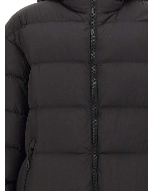 Peuterey Black Restone Hooded Puffer Coat for men