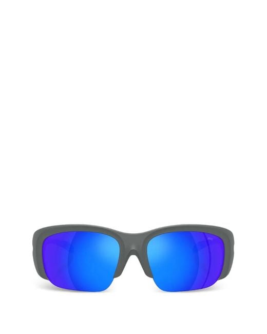DIESEL Blue Dl3016U Rectangle-Frame Sunglasses