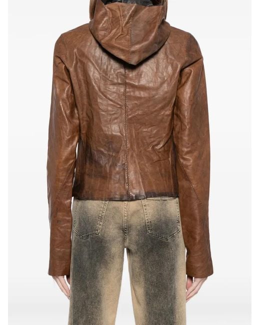 Ma+ Brown Leather Jacket