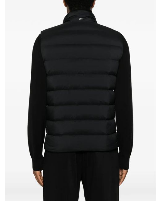 Chaleco Acolchado Con Capucha Herno de hombre de color Black