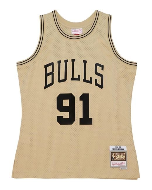 Mitchell & Ness Natural X Nba Chicago Bulls Dennis Rodman 1997-98 Swingman Tank Top for men