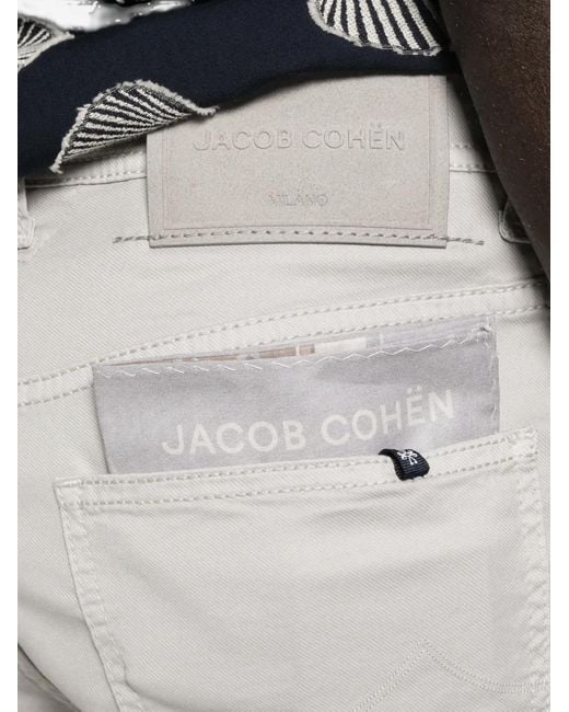 Jacob Cohen Gray Nicolas Logo-Patch Pocket Shorts for men