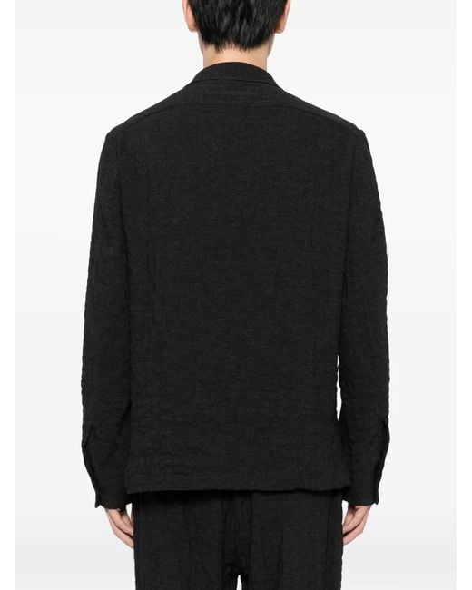 Barena Black Textured Shirt for men