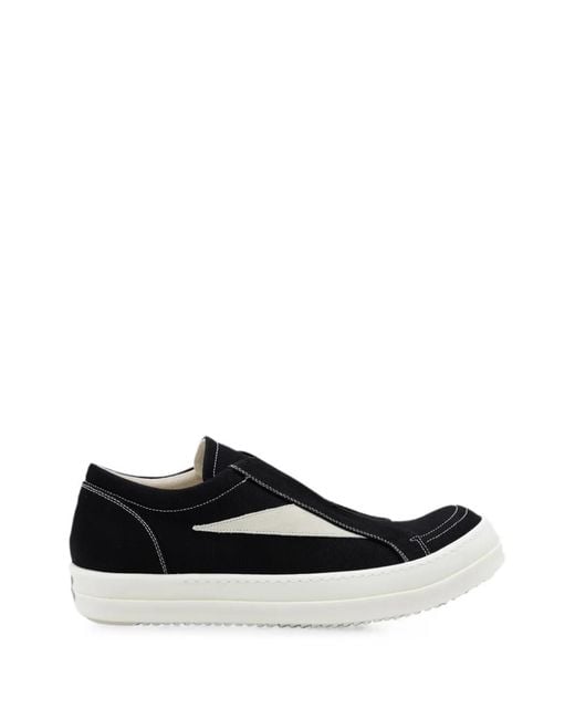 Rick Owens White Laceless Slip-On Sneakers for men