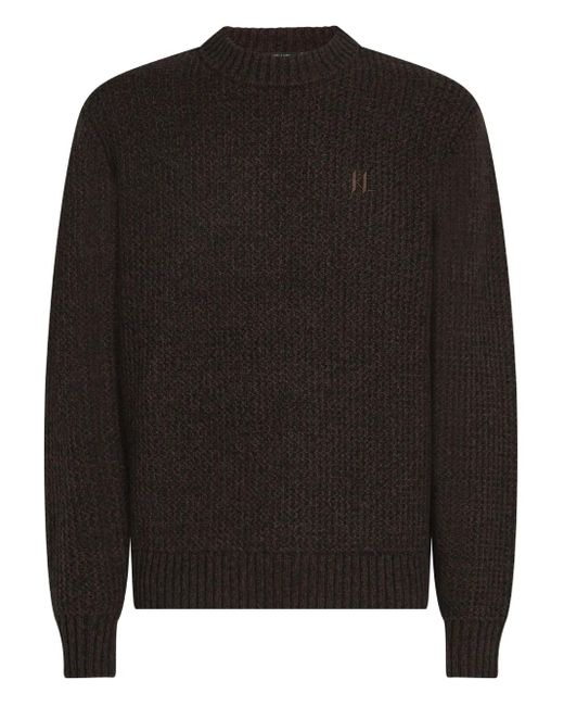 Karl Lagerfeld Black Textured Sweater for men