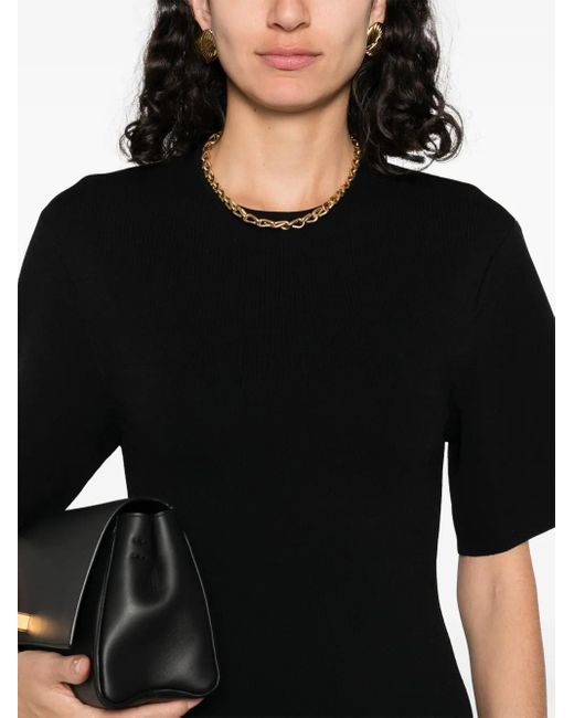 Totême  ファインニット ドレス Black