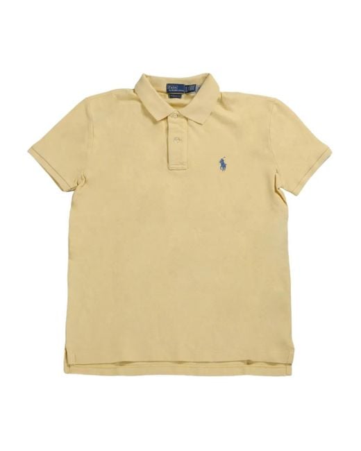 Polo Ralph Lauren Yellow Cotton Polo Shirt