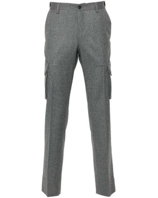 Corneliani Gray Wool Trousers for men