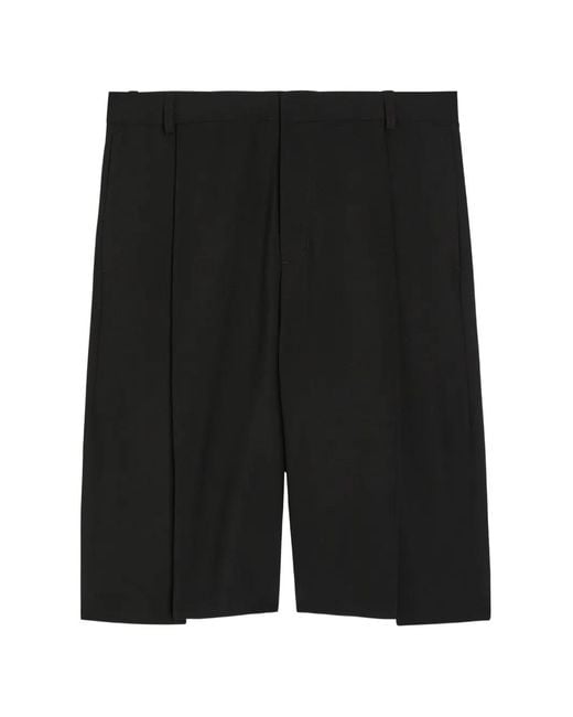 Casablanca Black Pleated Tailored Shorts for men