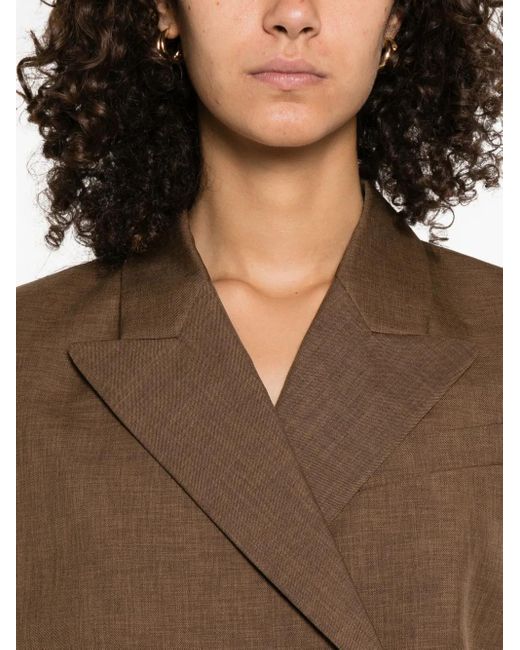 Theory Brown Peak Db Vest.City Tw