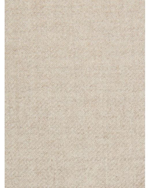 Sease Natural Elasticated-Waist Wool Trousers for men