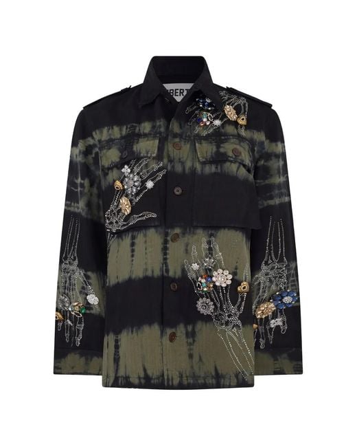 Libertine Black Buried Treasure Tie-Dye Embellished Jacket