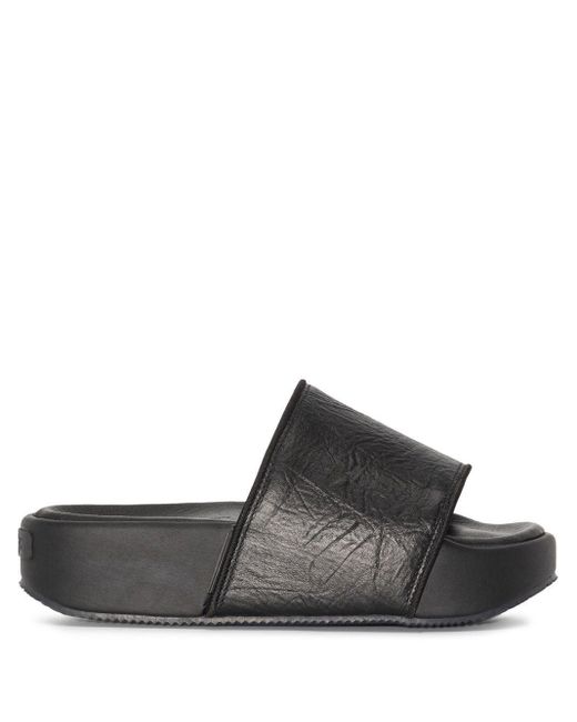 y3 leather slides