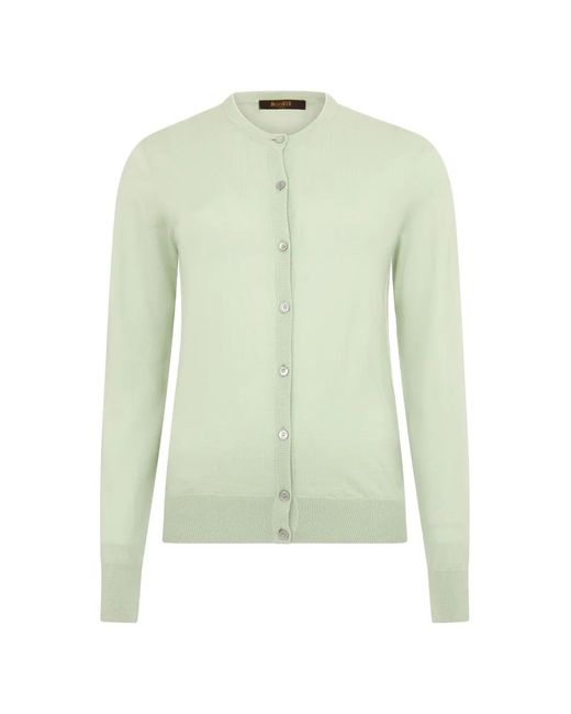 Moorer Green Button-Up Cardigan