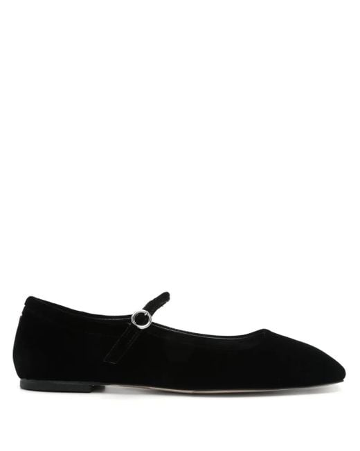 Aeyde Black Uma Mary Jane Ballet Flats