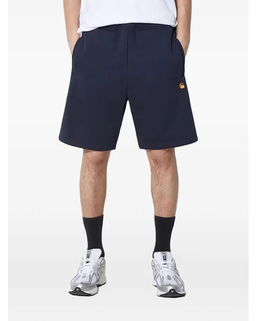 Carhartt Blue Chase Track Shorts for men
