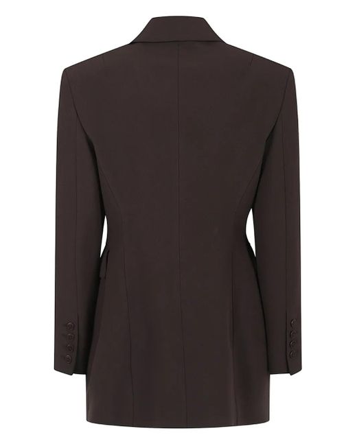 Ermanno Scervino Black Double-Breasted Pocket Jacket