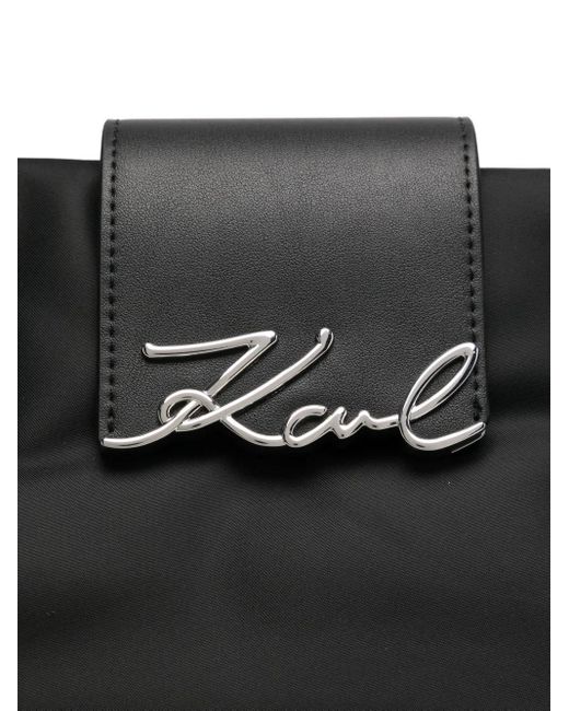 Karl Lagerfeld Black Ksignature Tote Bag