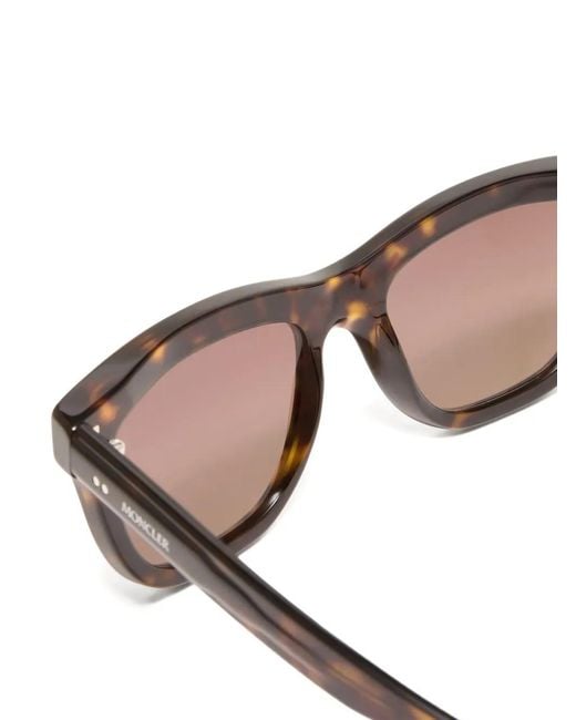 Moncler Brown Bronzz Tortoiseshell-Effect Sunglasses