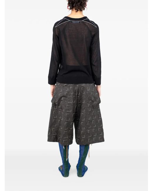 Kiko Kostadinov Black Kreiner Cardigan
