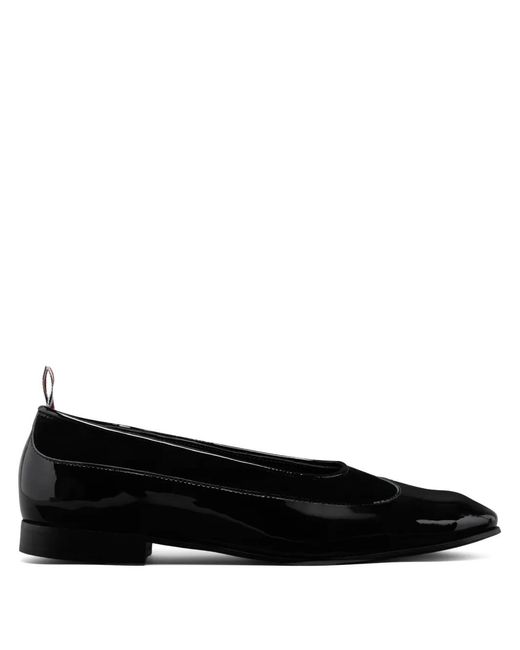 Thom Browne Black Opera Patent-Leather Pumps