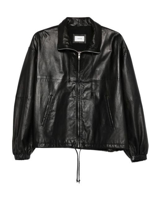 Haikure Black Jordan Leather Jacket