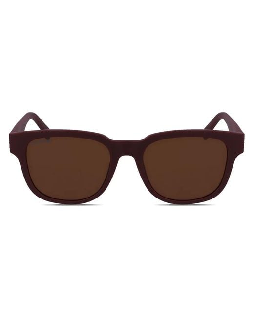 Lacoste Brown Square-Frame Sunglasses for men