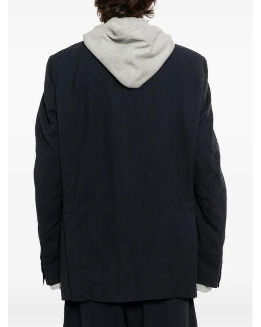 Maison Mihara Yasuhiro Blue Wool Layered Jacket for men