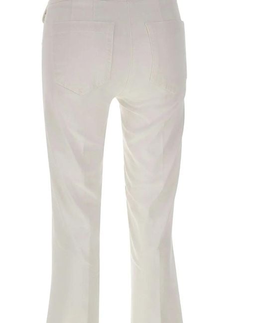Seafarer White Emil Flared Trousers