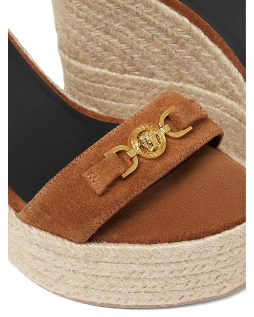 Versace Natural 120Mm Medusa '95 Espadrilles