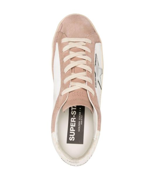 Golden Goose Deluxe Brand Pink Super-star Distressed-finish Sneakers