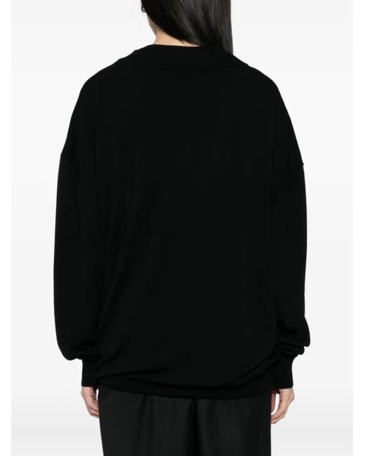 Litkovskaya Black Wool Cardigan