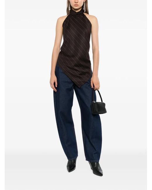 Helmut Lang Brown Halter Neck Top