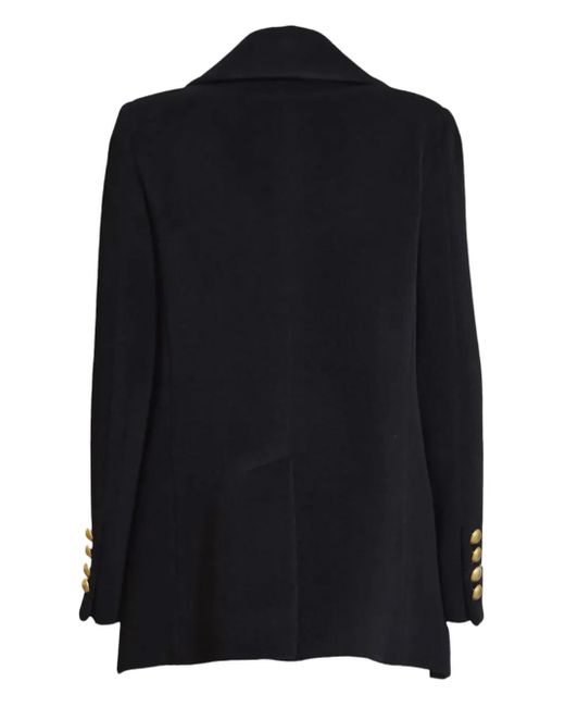Tagliatore Blue Double-Breasted Buttoned Coat