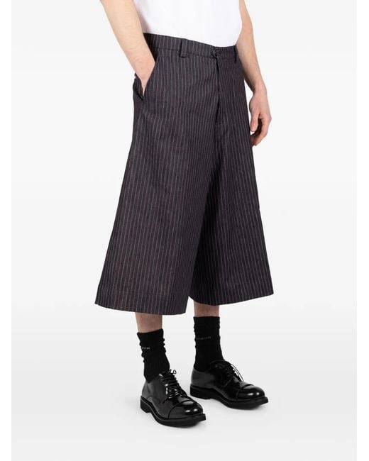 Societe Anonyme Blue Pinstripe Shorts