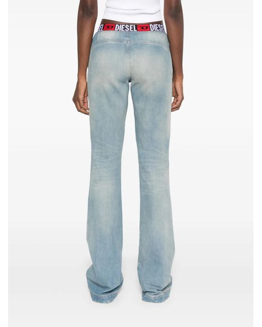 DIESEL Blue Jeans Mit Logo-Bund