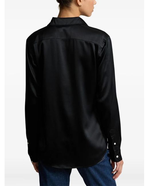 Camisa con botones Polo Ralph Lauren de color Black