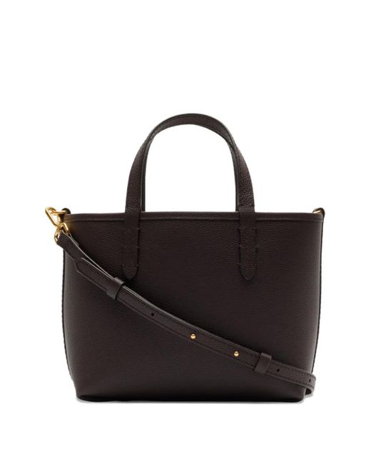 Burberry Black Mini Bloomsbury Reversible Check Tote Bag